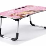 Folding Study Table with Cup Holder & Mobile Stand | Barbie Princess Design | Portable Laptop Table