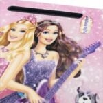 Folding Study Table with Cup Holder & Mobile Stand | Barbie Princess Design | Portable Laptop Table