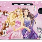 Folding Study Table with Cup Holder & Mobile Stand | Barbie Princess Design | Portable Laptop Table