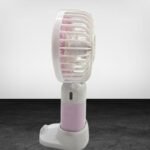 Portable USB Rechargeable Mini Hand Fan with Stand (Cute Duck Design)