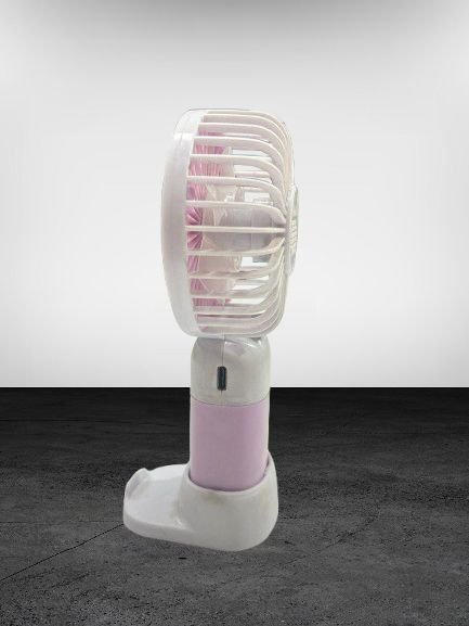 Portable USB Rechargeable Mini Hand Fan with Stand (Cute Duck Design)