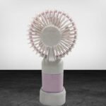 Portable USB Rechargeable Mini Hand Fan with Stand (Cute Duck Design)