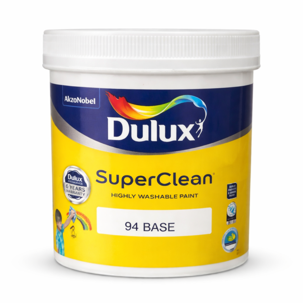 Dulux SuperClean Highly Washable Interior Wall Paint – 94 Base (1L)
